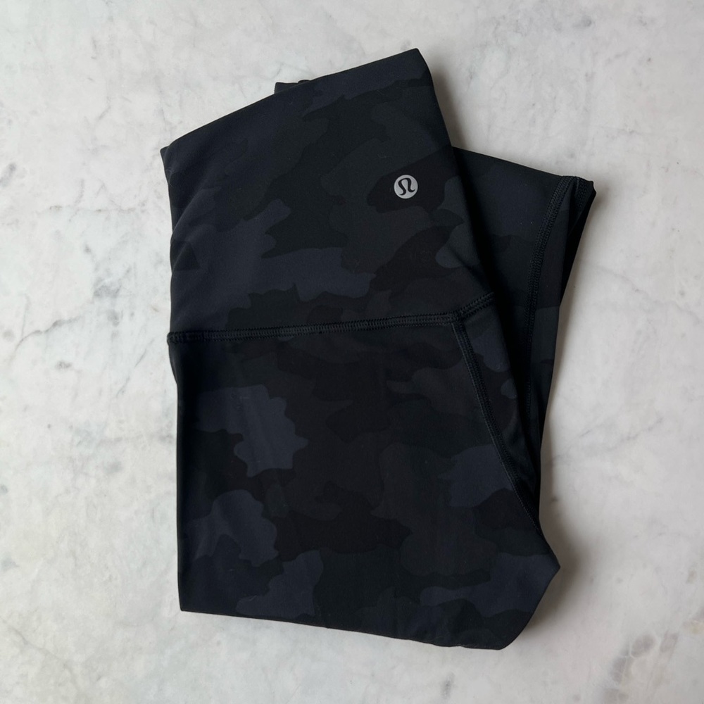 lululemon athletica Black Camo Leggings